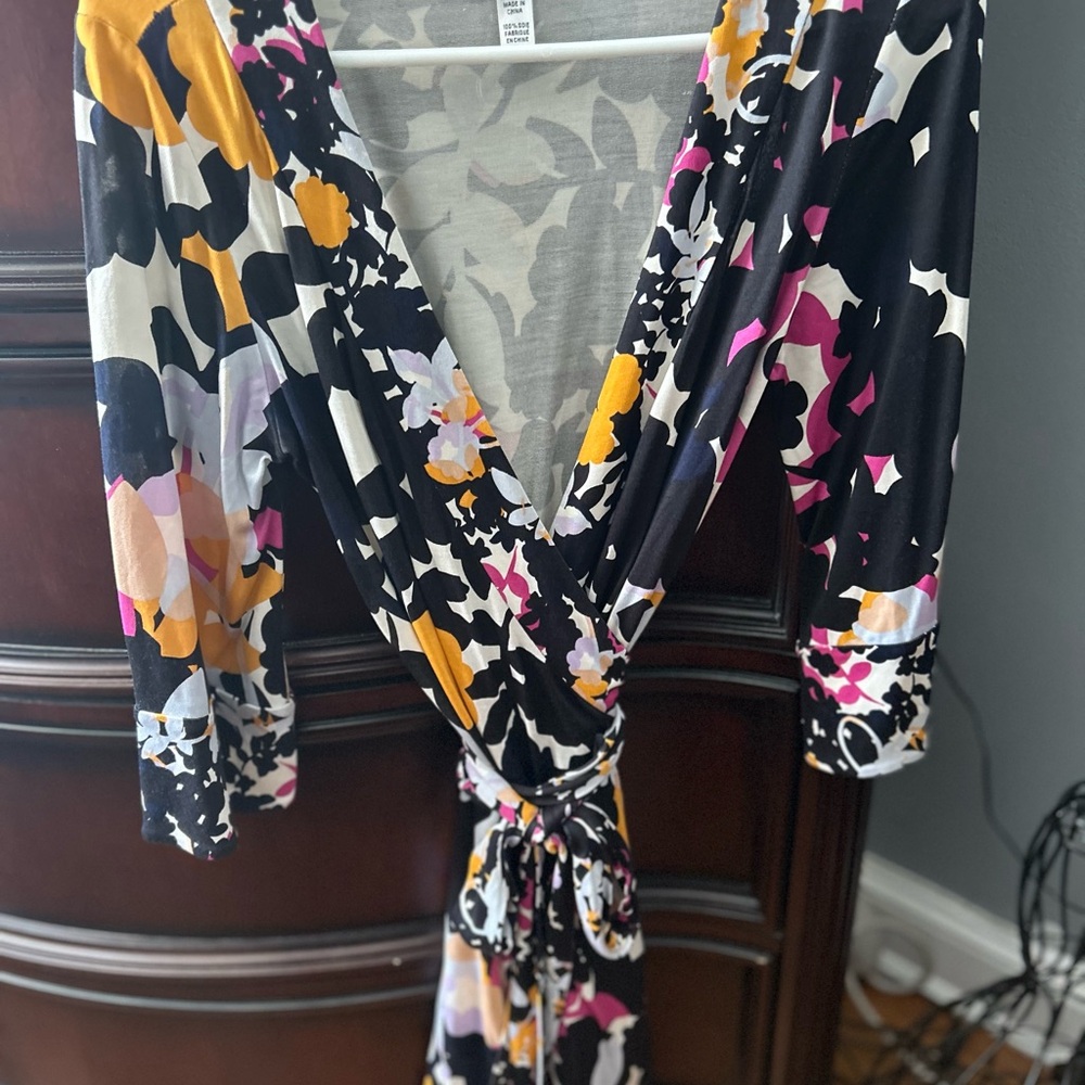 Diane von Furstenberg Silk Floral Mini Dress